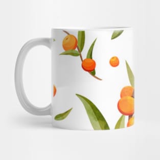 Orange mood.  sea ​​buckthorn branch Mug